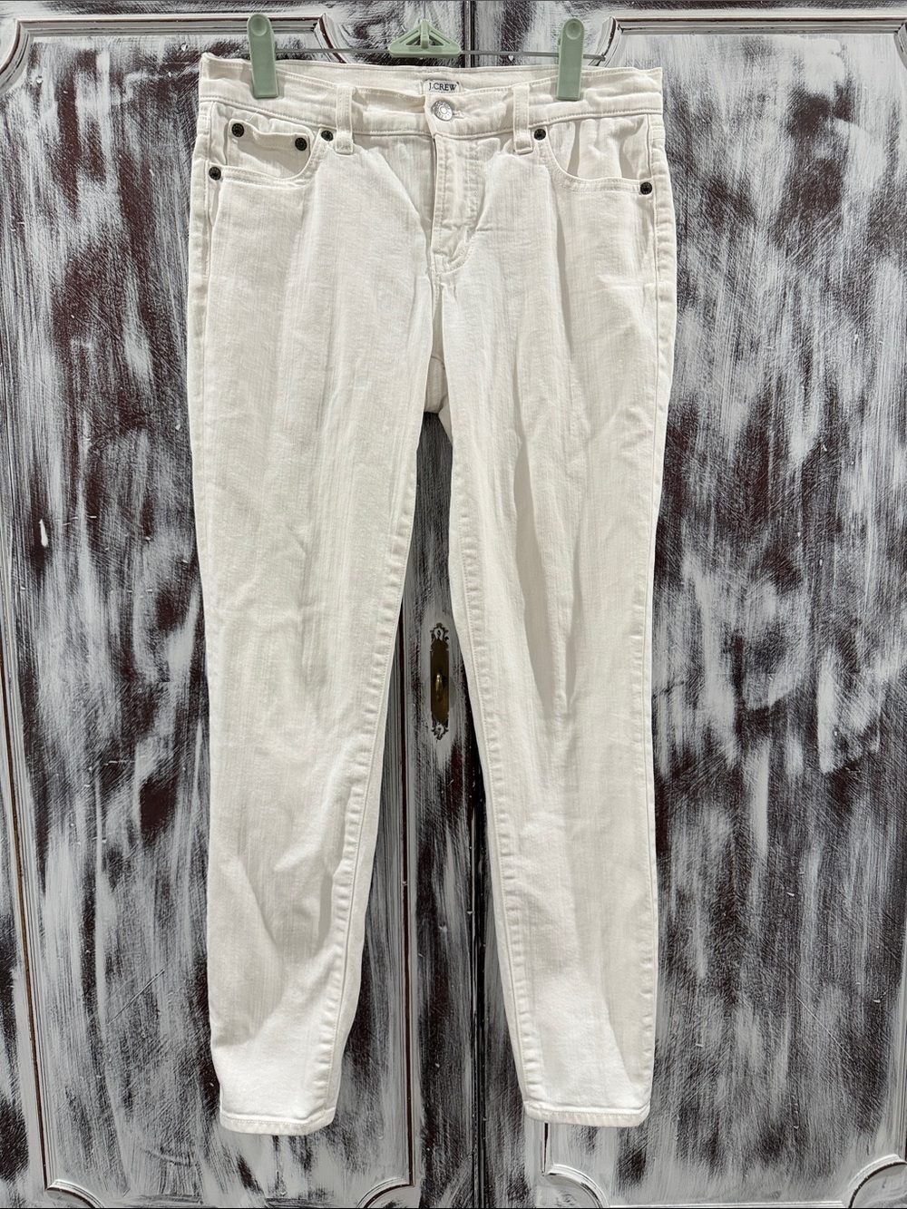 J. Crew Cream Skinny Jeans